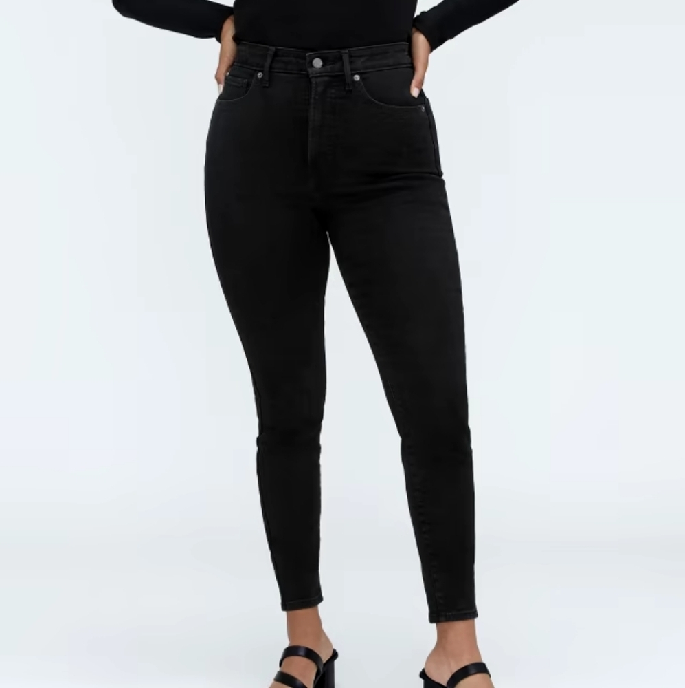 The Curvy Way-High Skinny Jean Black 30